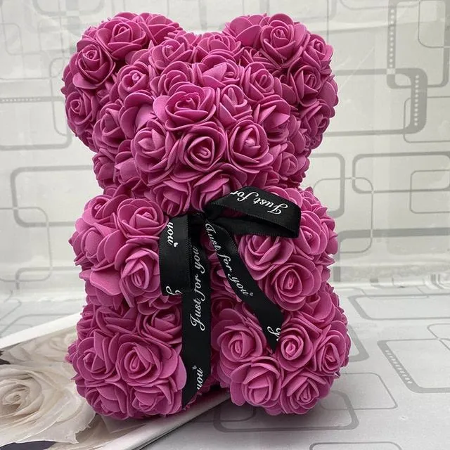 Teddy maci rózsákból - romantikus ajándék
