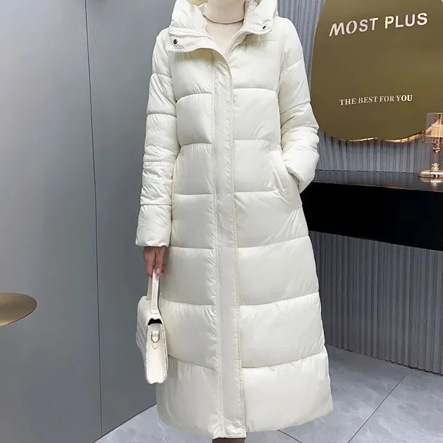 Women's winter warm waterproof long coat for women for cold days