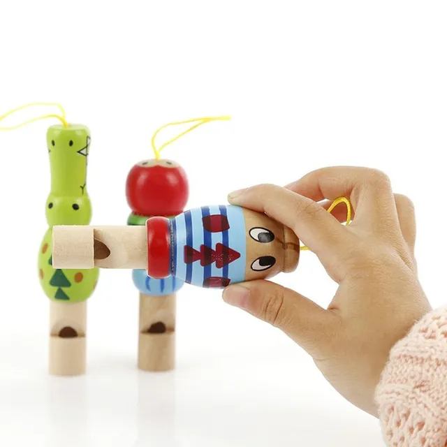 A child's wooden whistle