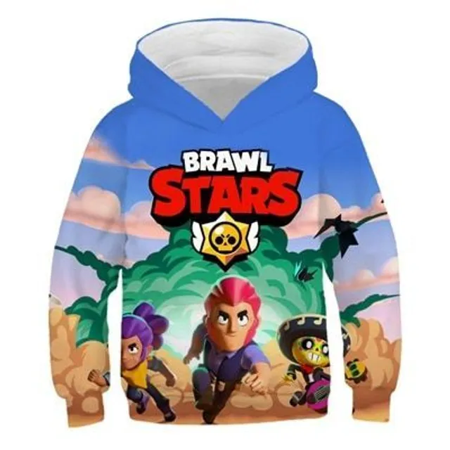 Bărbați / băiat hanorac confortabil cu imprimare Brawl Stars 120 cm