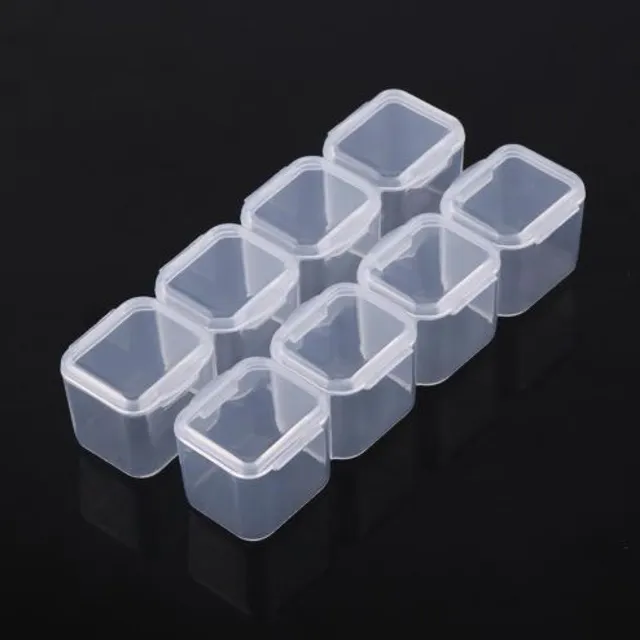 Plastic jewellery box - clear