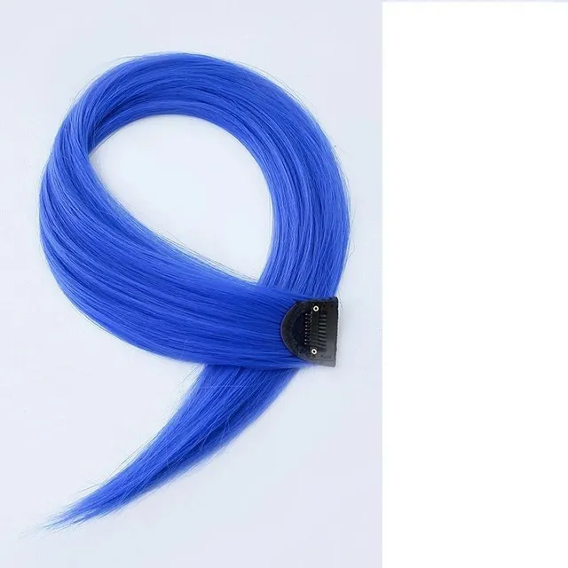 Colored artificial hair extensions soft to the hair creating a trendy look Alinafe