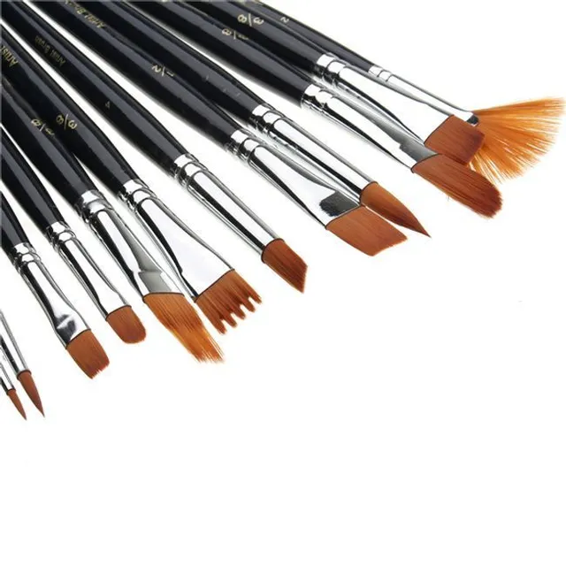 Painting brushes - 12 pieces