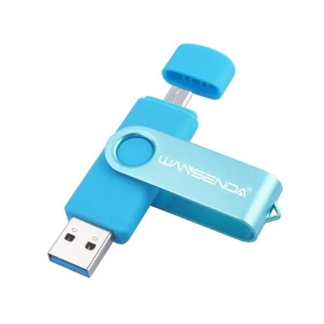 USB flash drive 2 w 1 - 16 GB - 128 GB - 6 kolorów