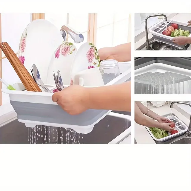 Folding dishwasher over the sink - practical and space-saving