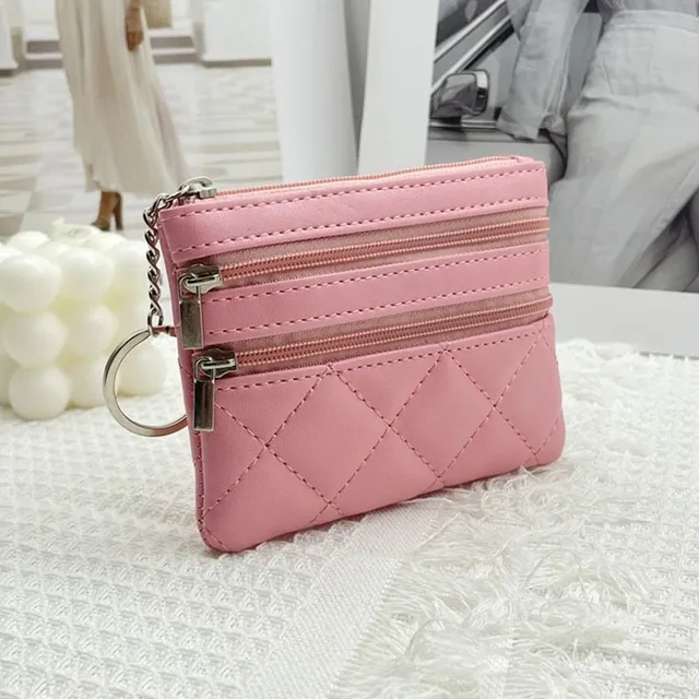 Pochette colorată din piele ecologică pentru chei Chester