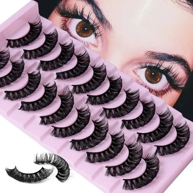 Universal pack of 20 false eyelashes for a flawless look