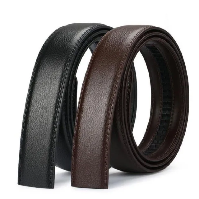 Male leather belt without buckle black cm Harley