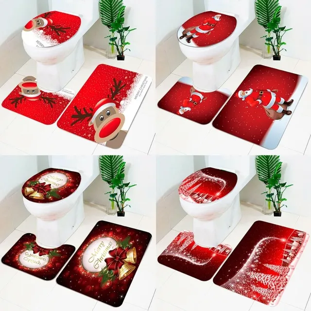 Christmas bathroom accessories 3 pcs