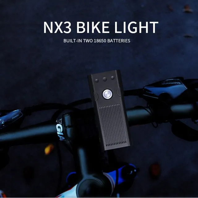 Dobíjacie vodotesná cyklistická LED svietidlo