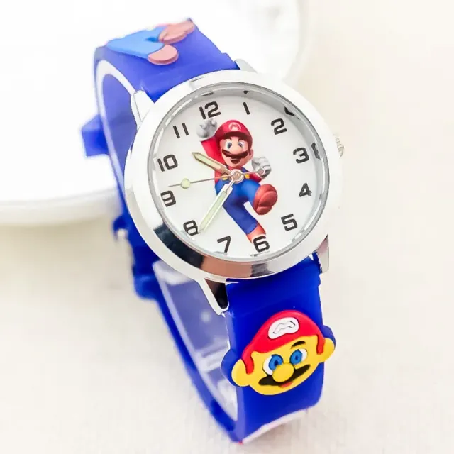 Baby analog watch with Super Mario Bros motif.