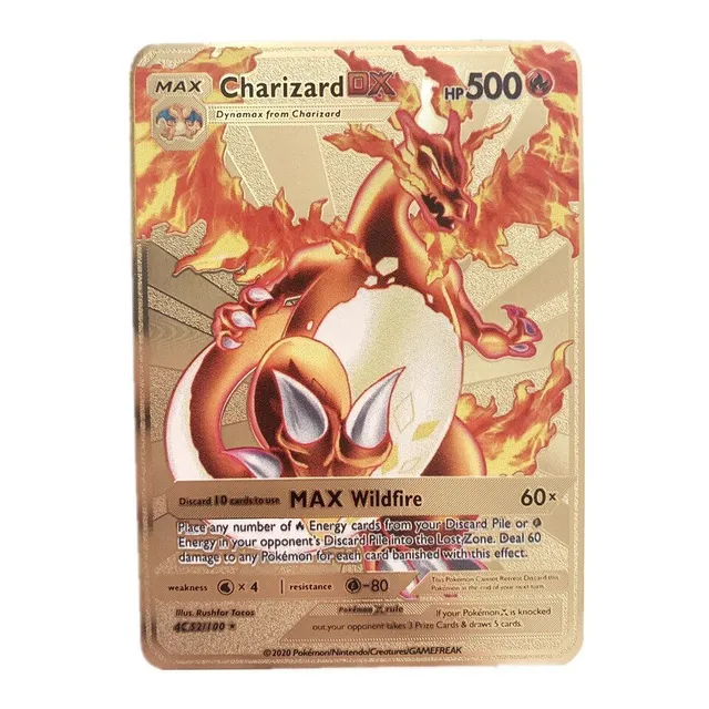 Metal Collector Card Pokemon - 1 pcs legendary card