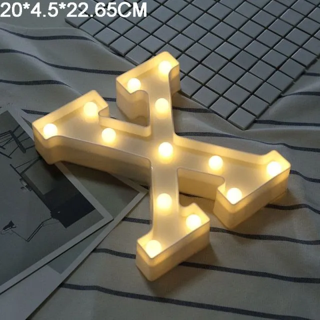 LED light letters