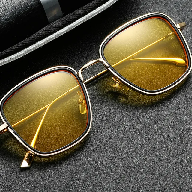 Ochelari de soare luxoși de formă pătrată pentru bărbați și femei