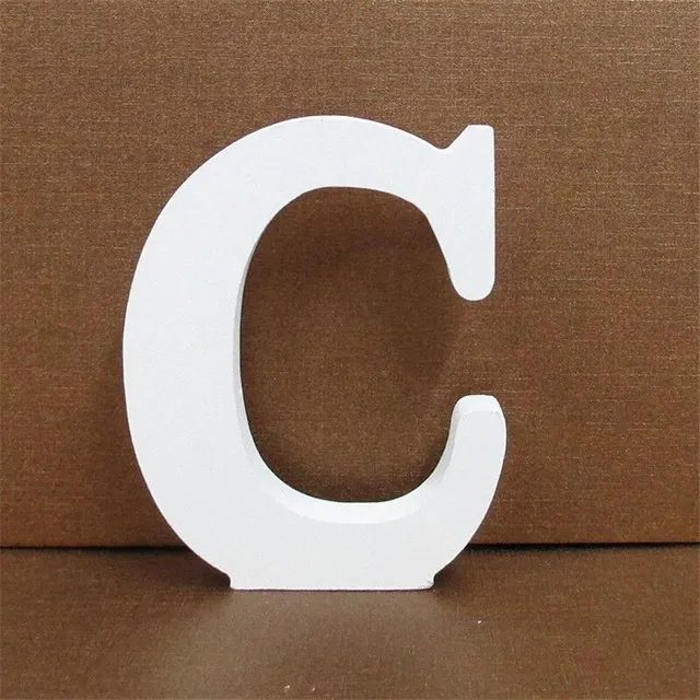 Decorative wooden letter