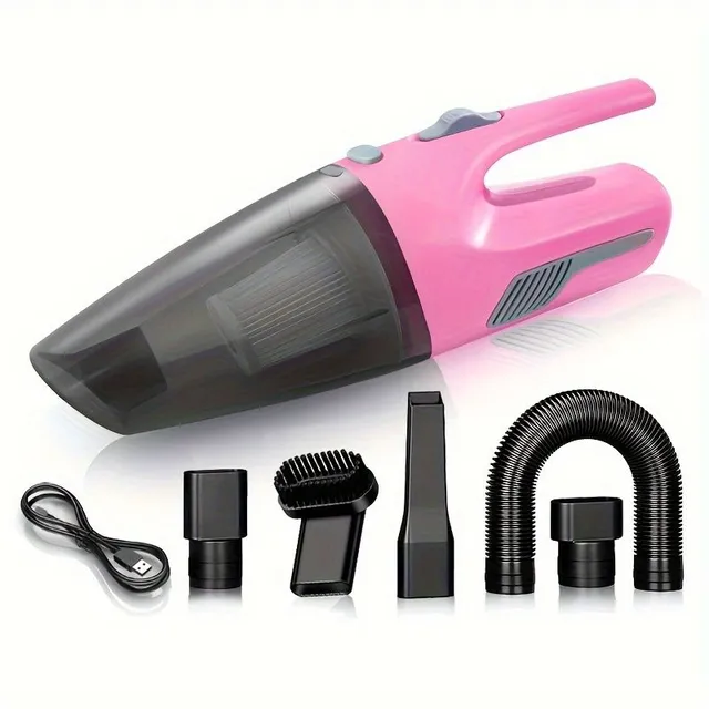 Universal wireless vacuum cleaner for car and household - Small and powerful helper with USB charging