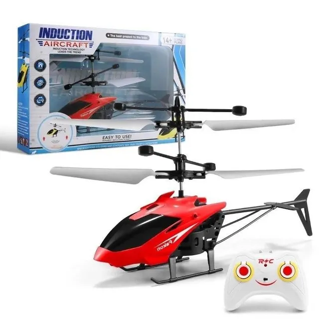 Helicopter RC, telecomandă inteligentă cu elice flexibile și set complet