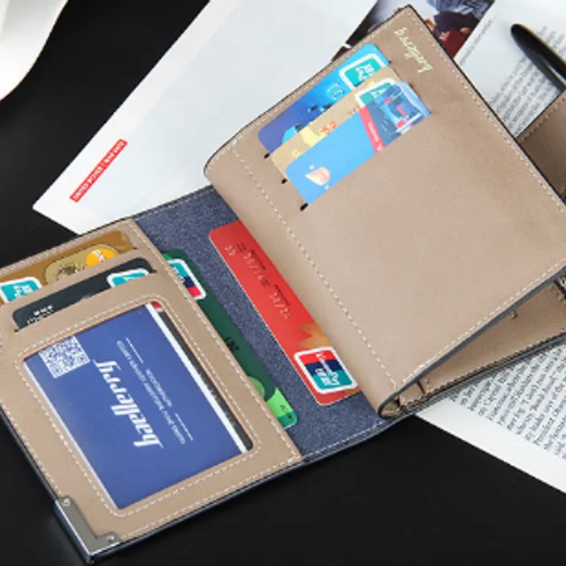 Men's PU leather wallet - 2 colours