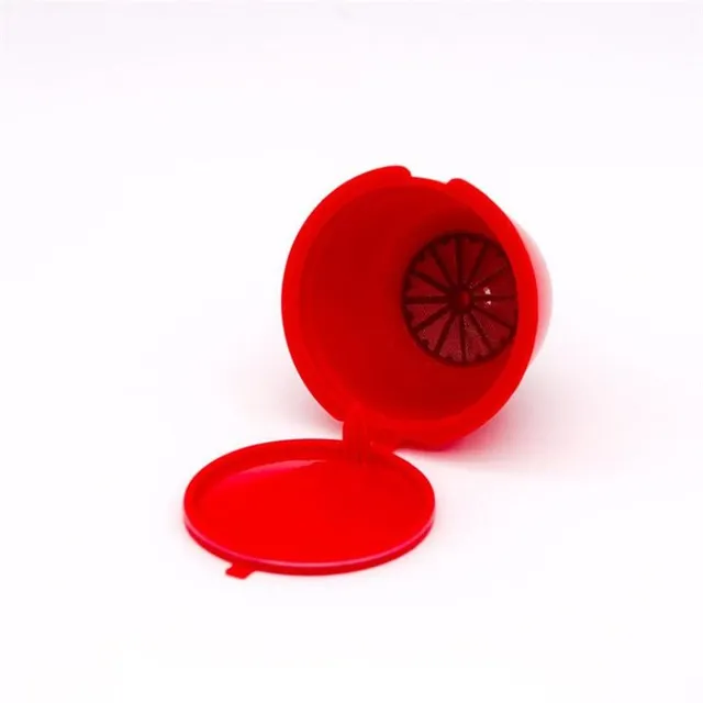 Refillable coffee machine capsules - various colours