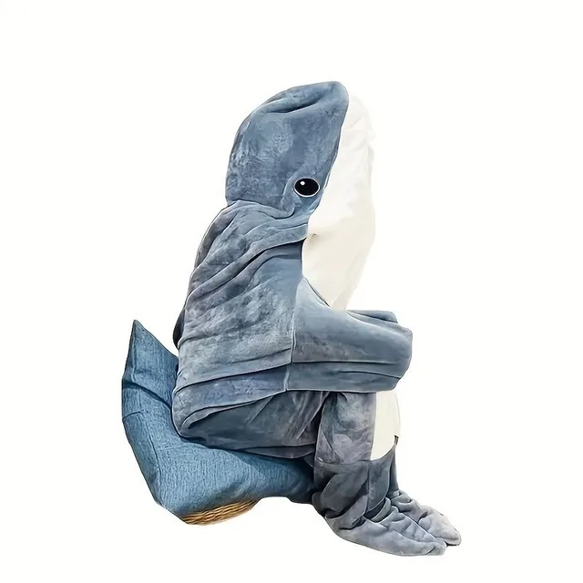 Shark blanket for adults with hood - Pleasant warm hug in the form of a shark