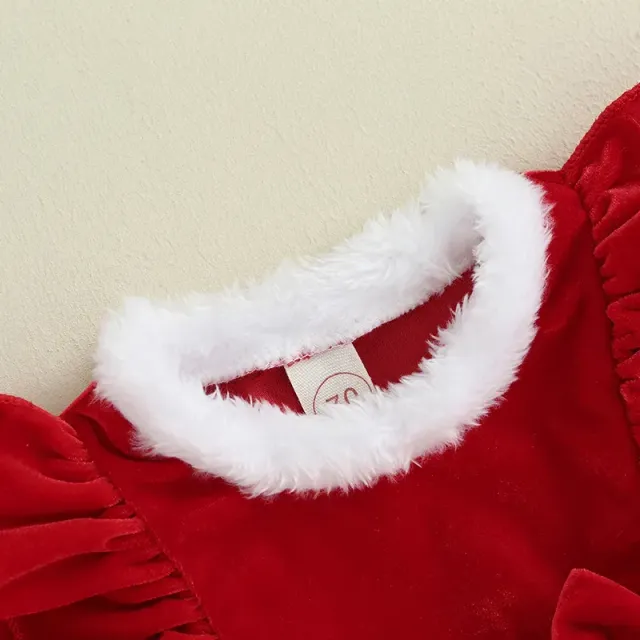 Christmas stuffed overal for newborns and toddlers with long sleeve and star printing