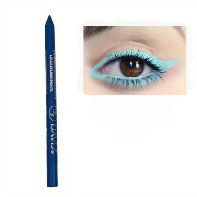 Waterproof pencil for coloured liners, shadows and lips - smudge-free