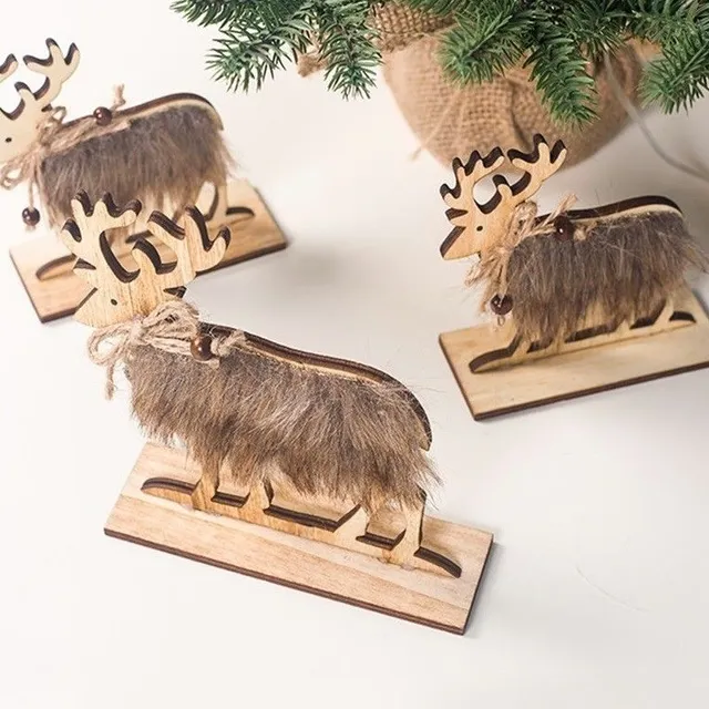 Wooden decorative reindeer