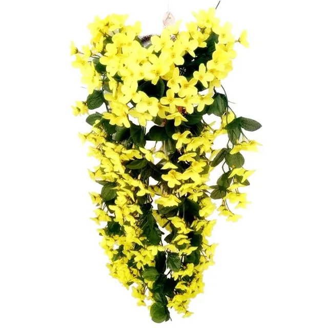 Wiszące sztuczne orchidee z jedwabnymi kwiatami
