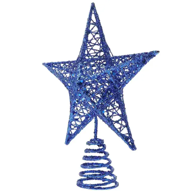 Star of metal on top of Christmas tree - 20x16.5x5.5 cm