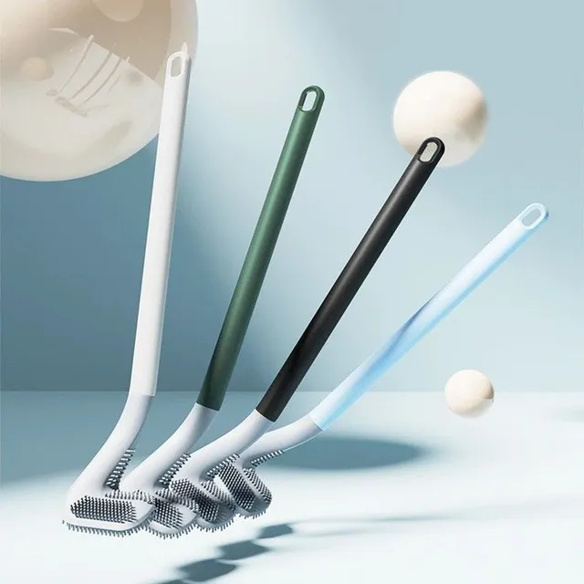 Silicone brush for toilet