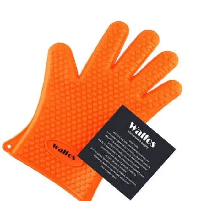 WALFOS silikonová grilovací rukavice Sharie oranzova