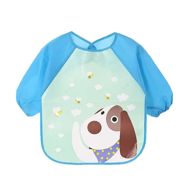 Baby bib with long sleeves 3