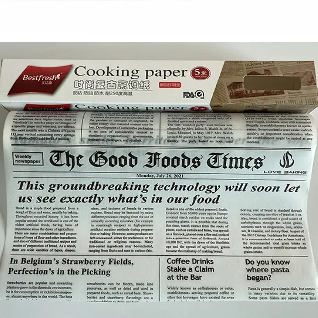 Hârtie oleofobă - hârtie cerată pentru ambalarea alimentelor, mai multe variante de culori