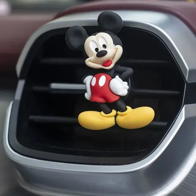 Odorizant auto drăguț în formă de personaje populare din desenele animate Mickey și Minnie