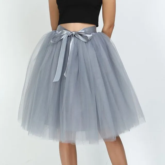 Women's Tulle Tutu Skirt with Bow