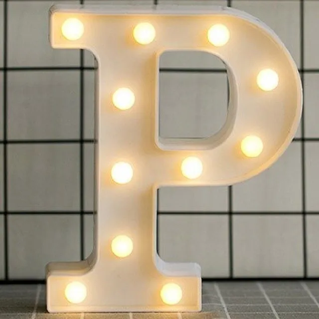 Decorative illuminating letters