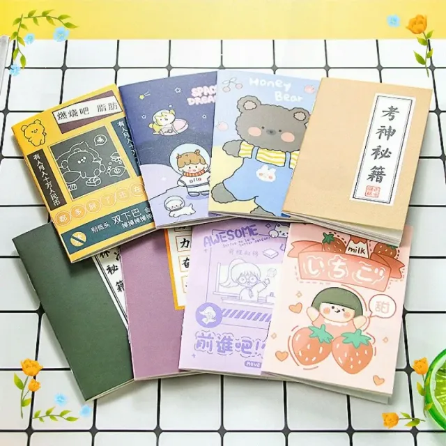 Set of 20 creative mini notebooks for writing and sketching 10.7*7 cm