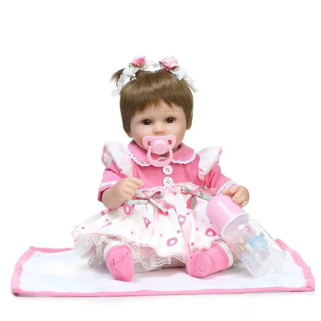 Realistic doll girl 41 cm