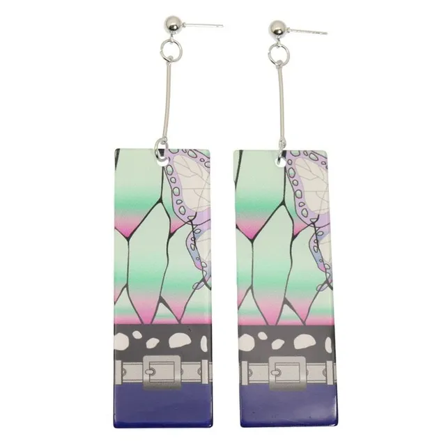 Trendy acrylic earrings - Hanafuda