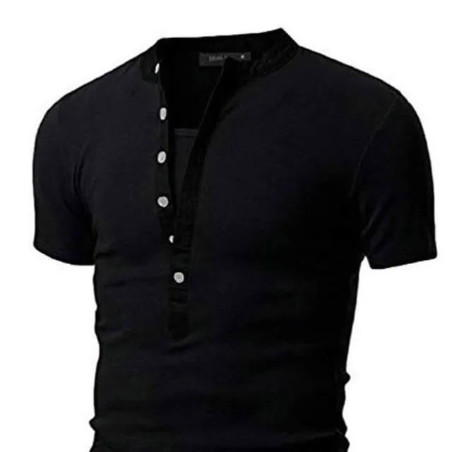 Stylish men's t-shirt with buttons Joseph