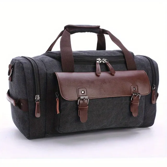 Vintage travel bag with large capacity, tote bag, hand luggage