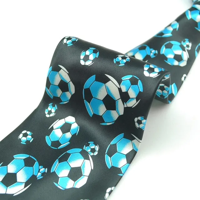 Luksusowy krawat męski nie tylko dla miłośników piłki nożnej - kilka wariantów kolorystycznych Welljahel