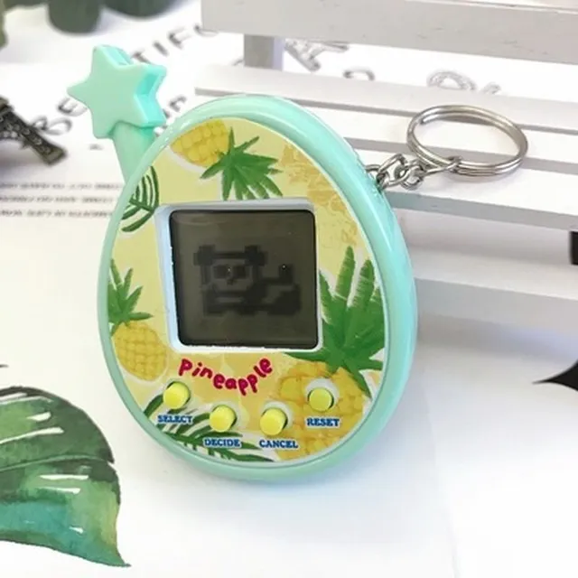 The game Tamagotchi in egg shape with different motives