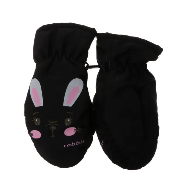 Children's gloves with bunny