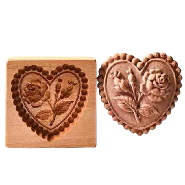 Wooden cake cutting mould