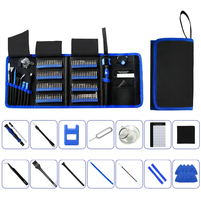 Universal precision screwdriver set 142 in 1 with 120 magnetic bits