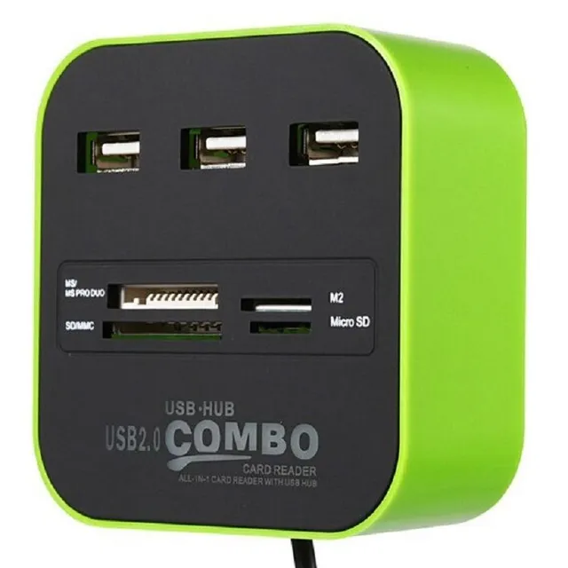 USB HUB a čítačka pamäťových kariet