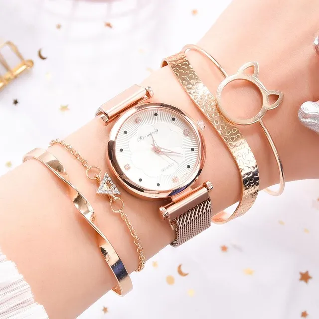 Luxury set of ladies watches and bracelets WIENA