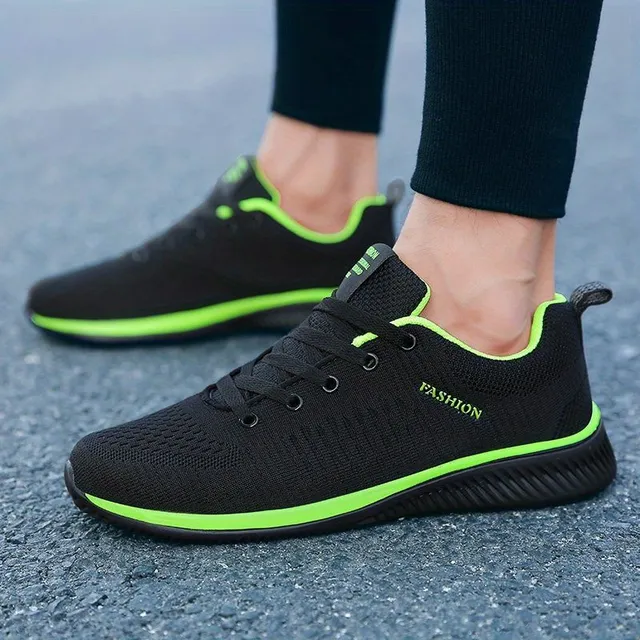 Pantofi sport pentru alergare ușori din tricot pentru bărbați