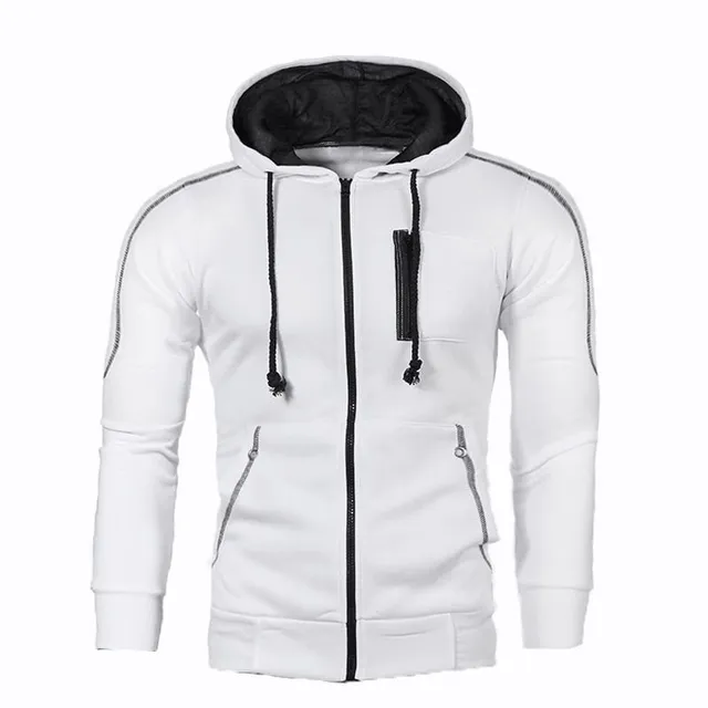 Men's trendy sports color hoodie with hoodie